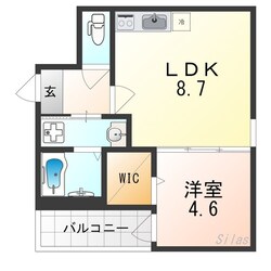 フジパレス瓢箪山の物件間取画像